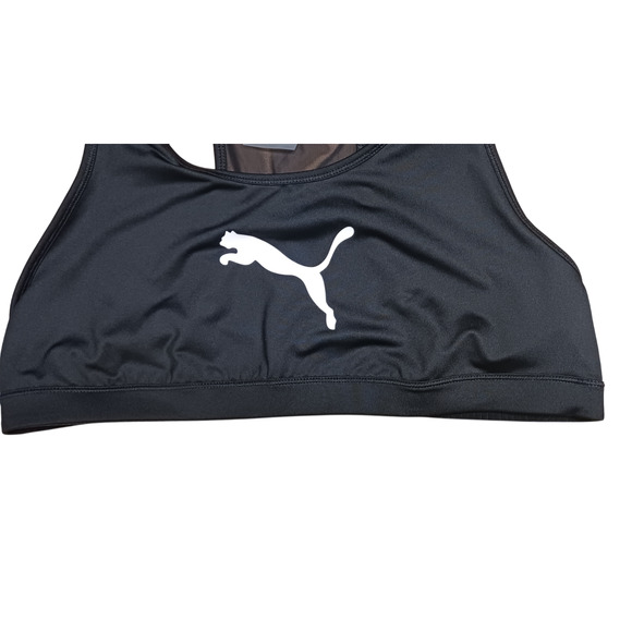 Puma Womens Mid Impact 4Keeps Sports Bra Black Size 2X New - Picture 8 of 16